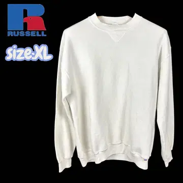 90s RUSSELL USA제 맨투맨 트레이닝복 XL 화이트