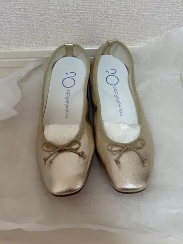 골드 리본 포함 발레 슈즈