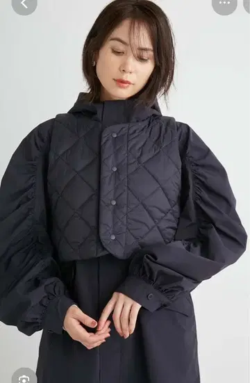 emmi 발수 레이어드 모즈 코트 emmi