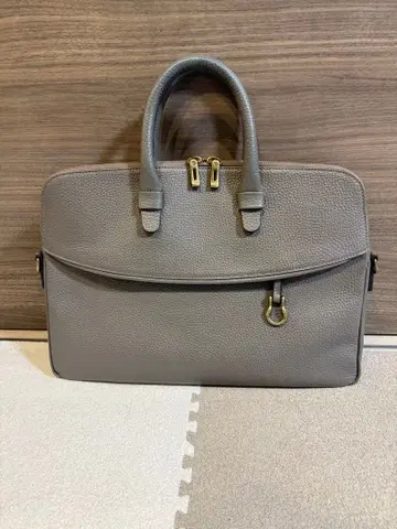 베이지 가죽 비즈니스 백