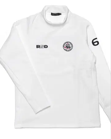 러프&스웰 골프 긴팔 모크넥 화이트 M 사이즈 미사용 새상품