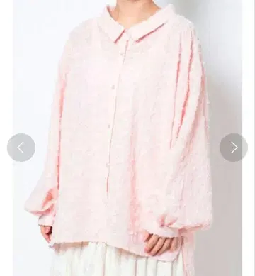 merry jenny flower 오버 셔츠 핑크