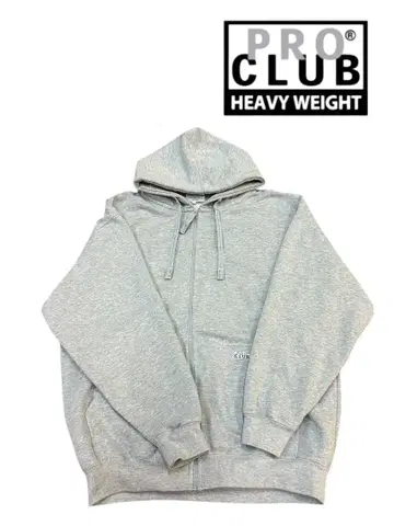 PRO CLUB HEAVY WEIGHT 그레이 후드티