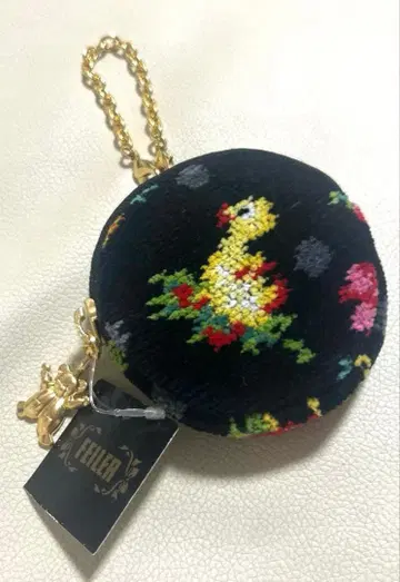 [택 포함 새상품] 페이러 서클 파우치 하이 도트 블랙 한정품