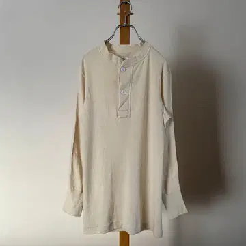 80s US ARMY 헨리넥 T 언더셔츠 미군 실물 S