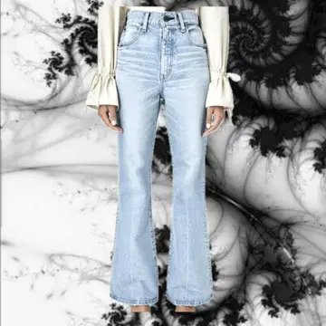 MVS L/BLU 플레어 마우지 데님