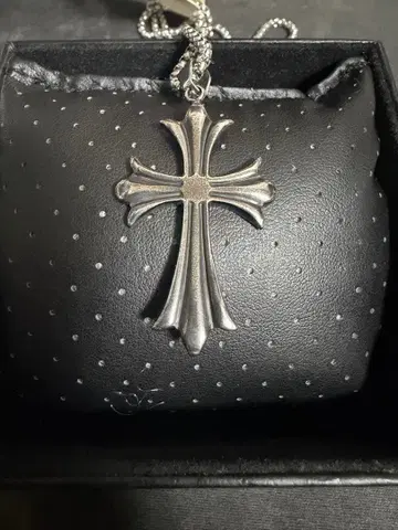 실버 십자가 크로스형 목걸이