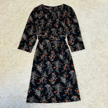 [ 새상품급 ] 로라 애슐리 롱 원피스 꽃무늬 리본 XS 사이즈