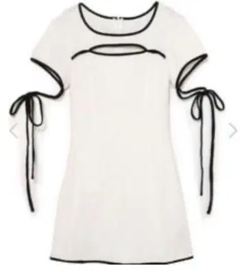 MELT THE LADY 범피 미니 원피스 화이트