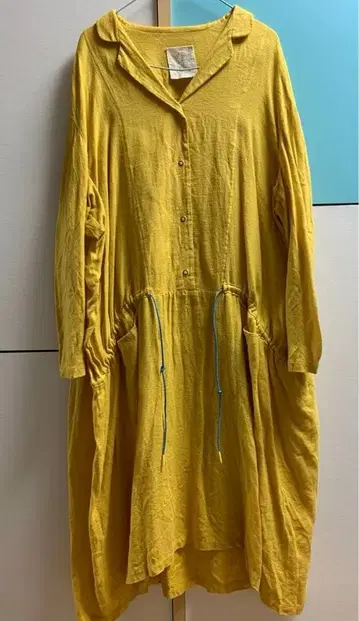 ddue h.p.france 옐로우 컬러 원피스