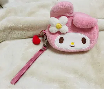 마이멜로디 파우치 미사용 새상품 헤이세이 레트로 핑크 하트 꽃 레어품