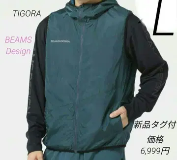 택 포함 새상품 티고라 빔즈 디자인 후드 부착 베스트 남성용 러닝