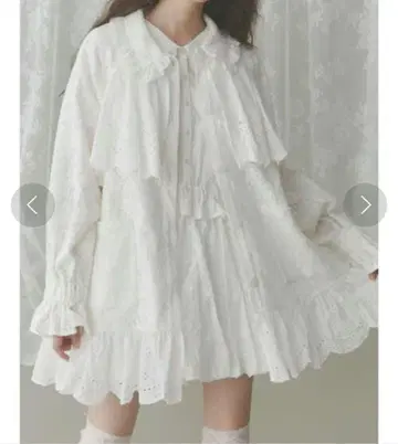 merry jenny 레이스 자켓 화이트 테일러드 자켓