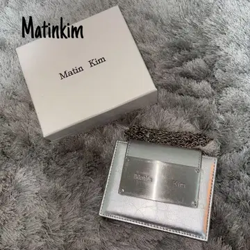 Matinkim 숄더백 박스 포함 실버