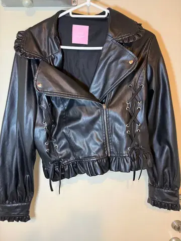 Honey Cinnamon 라이더 자켓 블랙