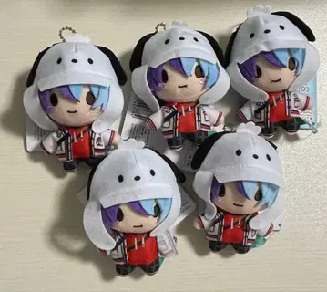 프로세카 겨울 후야 푸와푸치 산리오 마스코트 5개 세트 2