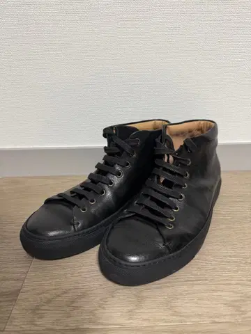 BUTTERO 부테로 가죽 스니커즈 블랙 하이컷 사이즈 40