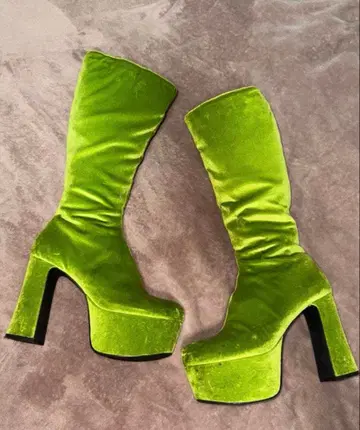 ESPERANZAx OK 그린 롱 부츠