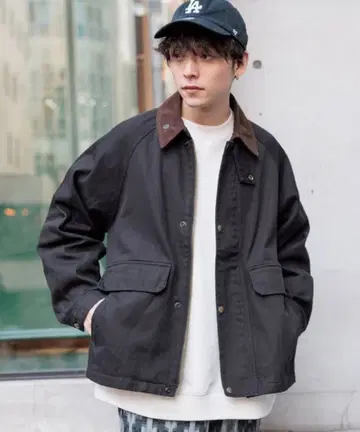 M 사이즈 옷깃 코듀로이/루즈 헌팅 자켓 RAGEBLUE