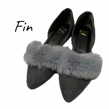 Fin (핀) 새상품 박스 포함 퍼 로우힐 펌프스