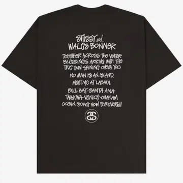 Stussy x Wales Bonner Ocean Song T-Shirt | 브랜드 중고거래 플랫폼
