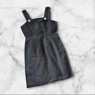 안미르 점프 스커트 그레이 프리 사이즈 비쥬 부착 가을/겨울