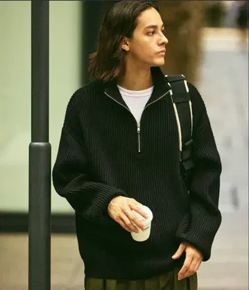 FREAK'S STORE 하프 지퍼 니트