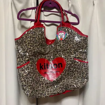 Kitson 레오파드 무늬 토트백 스팽글