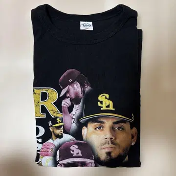 로베르토 오수나 KEBOZ 티셔츠 블랙 L 후쿠오카 소프트뱅크 호크스