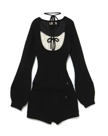 andmary Raven gather set up black