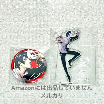 페르소나 5 키타가와 유스케 아크릴 스탠드 컬렉션 캔뱃지 세트 B