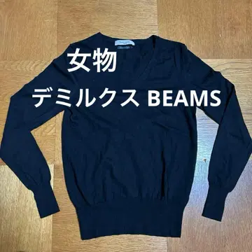 여성용 Demi-Luxe BEAMS 데밀룩스 빔즈 스웨터 블랙