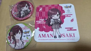 데라마스 오사키 아마나 묘코엔 캔뱃지 코스터 세트