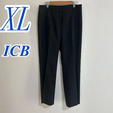 ICB 블랙 슬랙스 XL 오피스 캐주얼 깔끔한 코디 남성용