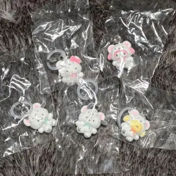 산리오 캐릭터즈 포근포근 스노우 메지루시 액세서리