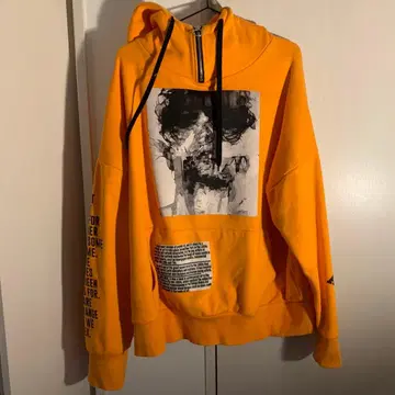 [ 즉시 발송 ] FUGA Agem9 속기모 하프 지퍼 후드티 오렌지 F