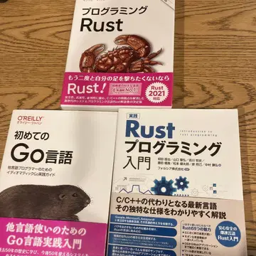 프로그래밍 Rust 제2판 & 첫걸음 Go 언어 & 기타 등등