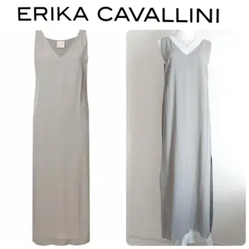 V넥 원피스 에리카 카발리니 세미 쿠튀르 그레이