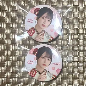 [ 2개 세트 ] 이코럽 사사키 마이카 후리소데 캔뱃지