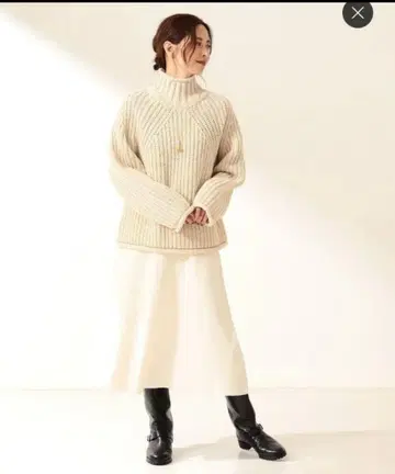 Demi-Luxe BEAM 데미룩스 빔즈 플레어 니트 스커트