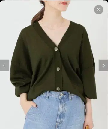 [택 포함 새상품] IENA P/W 뉴앙스 V넥 가디건