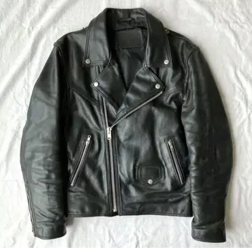 90s VINTAGE 빈티지 더블 라이더 자켓 천연 가죽