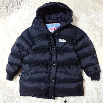 퍼스트 다운 다운 자켓 설산 택 블랙 2XL 상당 후드