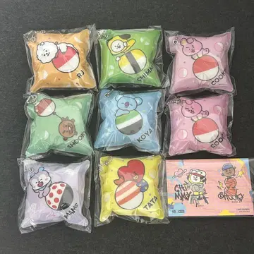 BTS 인형 마스코트 전종 세트 스티커 쿠라스시