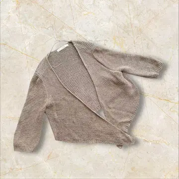 스타일콤 도쿄스타일 가디건 M 사이즈 브라운 린넨