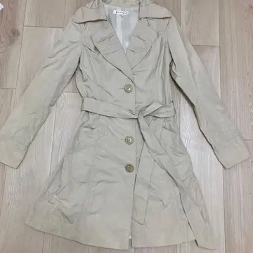 베이지 트렌치코트 코트 심플 오피스 트렌치 마닉스