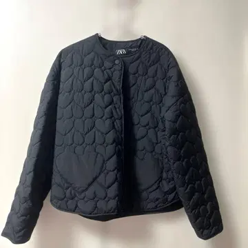 [ 새상품급 ] ZARA 하트형 퀼팅 자켓 XS 사이즈