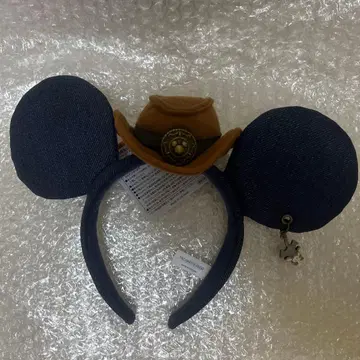 디즈니 미키 데님 웨스턴 머리띠