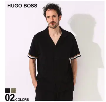 BOSS 반팔 셔츠 타월 원단 셔츠