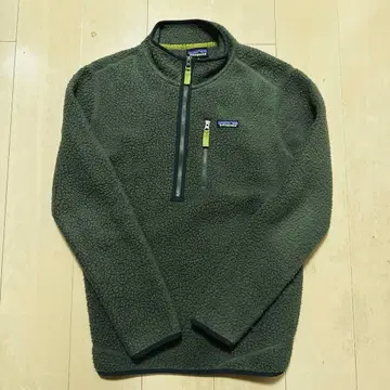 patagonia 레트로 파일 플리스 카키 하프 지퍼